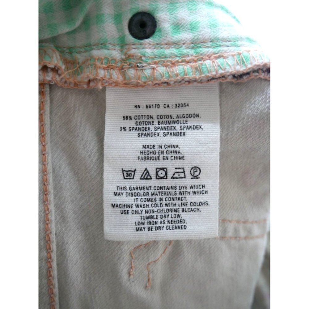NEW Pilcro and the Letterpress Mid Rise Floral Cropped Straight‎ Leg Jeans 28 - Picture 4 of 5